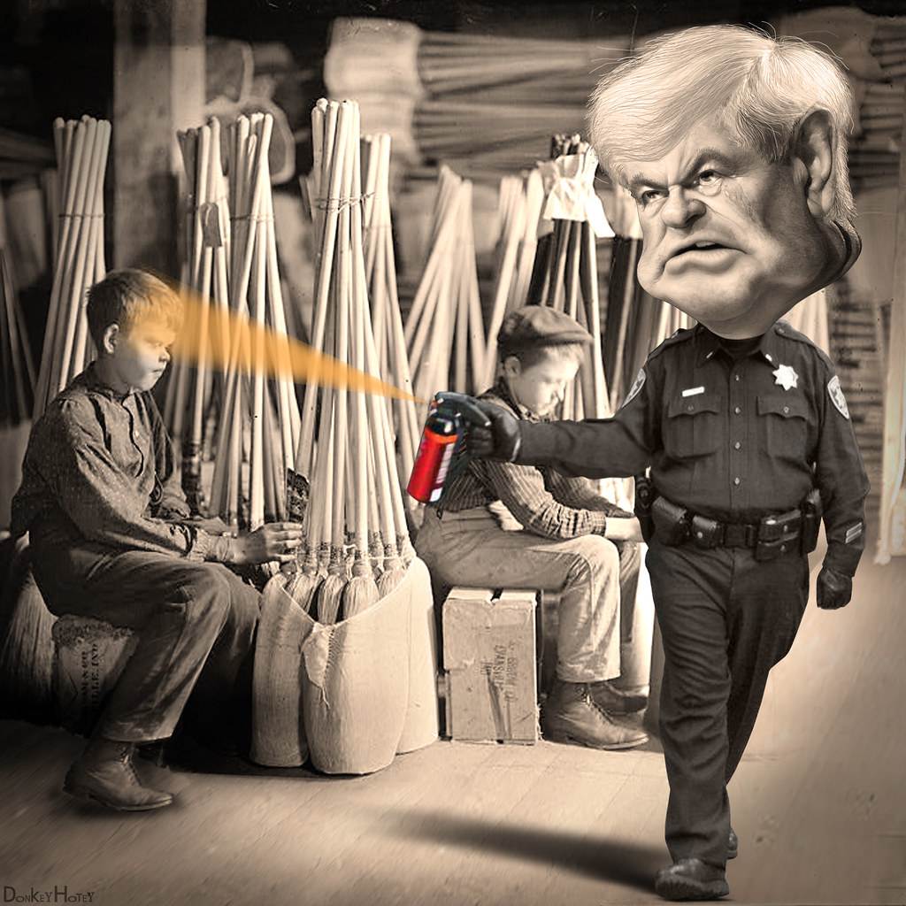 Newt Gingrich Casually Pepper spraying Cop lobbyist Flickr newt-gingrich-casually-pepper-spraying-cop-lobbyist-flickr