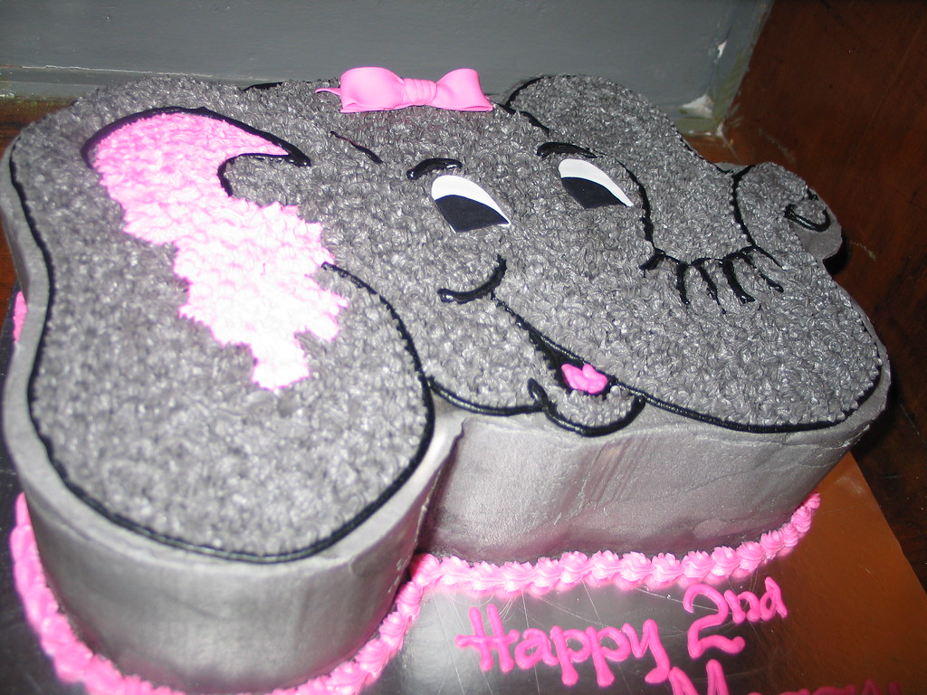 Elephant Layer Cake  Classy Girl Cupcakes