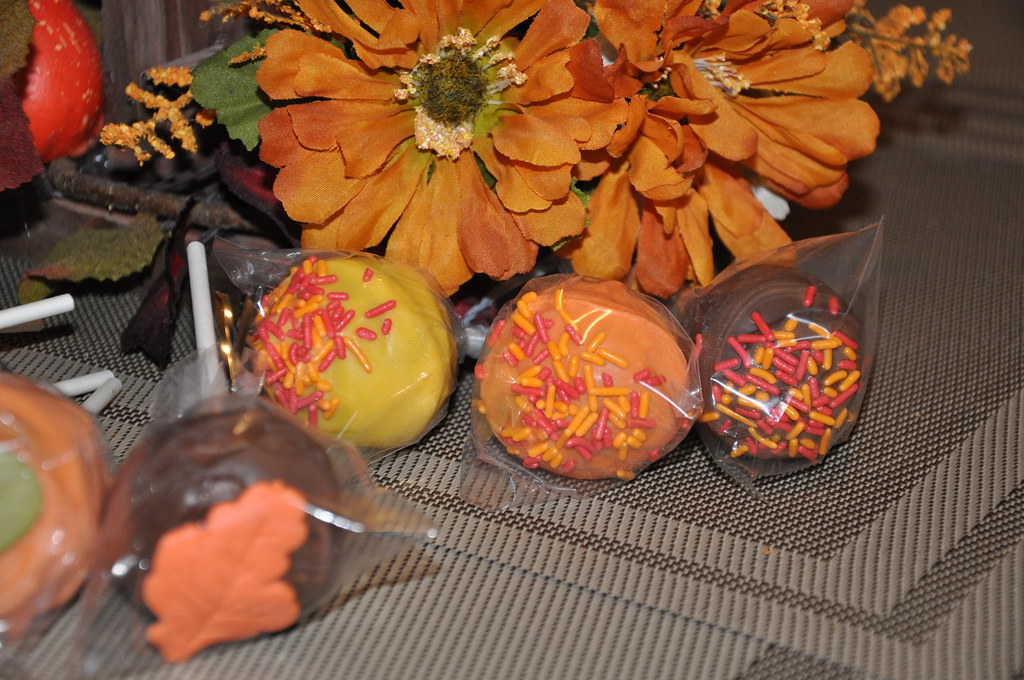 Harvest Cake Pops | This was my Mom's first lesson in making… | Flickr