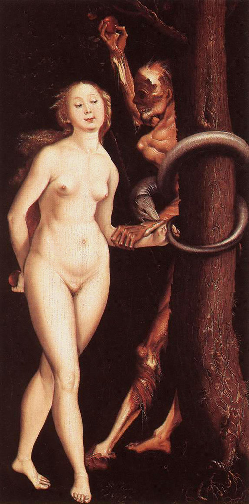 Baldung Grien,  Hans (German,, 1485-1545) - Eve, the Serpent and Death  - 1510-12