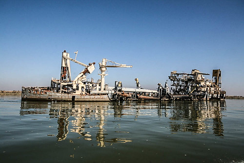 Shipwreck, Shatt Al-Arab Waterway, Basra, Iraq | by Earth & Marine Environmental Consultants (EAME)