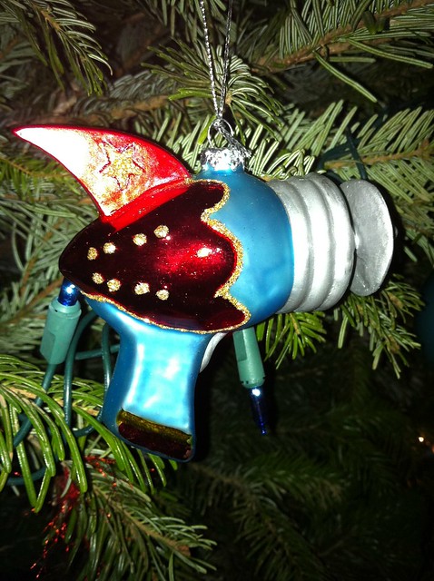 The raygun ornament is our secret weapon!