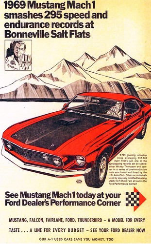 1969 Ford Mustang Mach 1 at Bonneville Salt Flats | Alden Jewell | Flickr