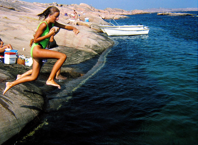 (k) Jumping off Hållö, Bohuslän, Sweden | July 1997