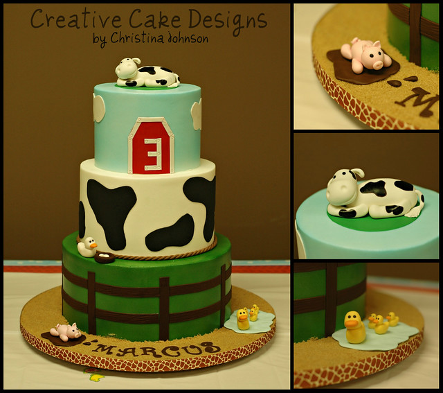 Farm themed cake