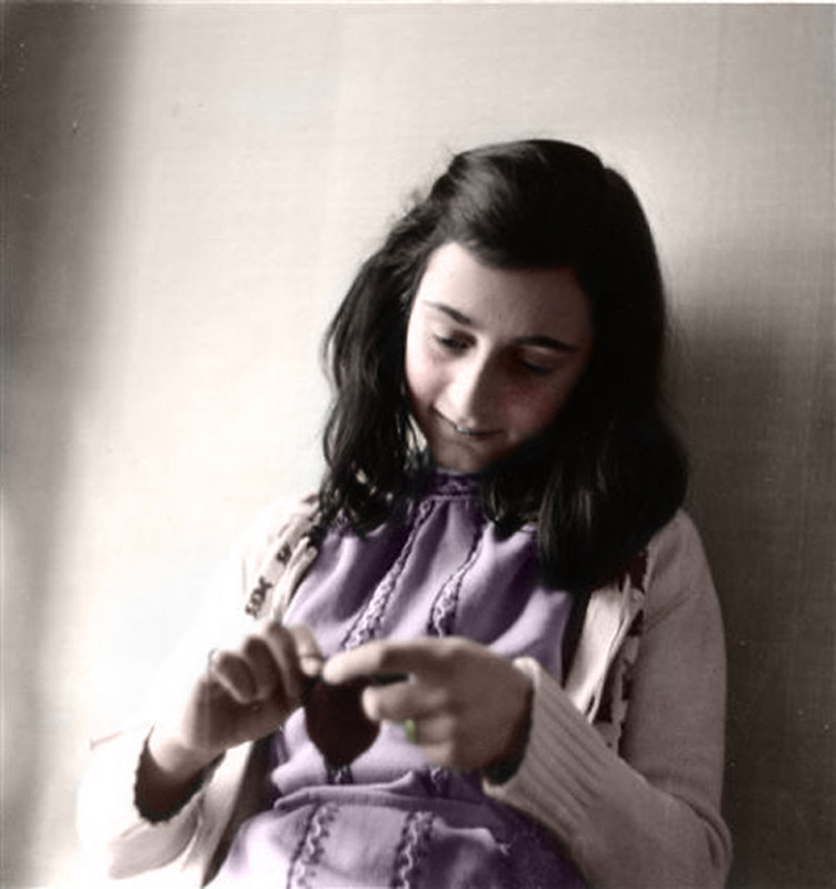 the real anne frank in color