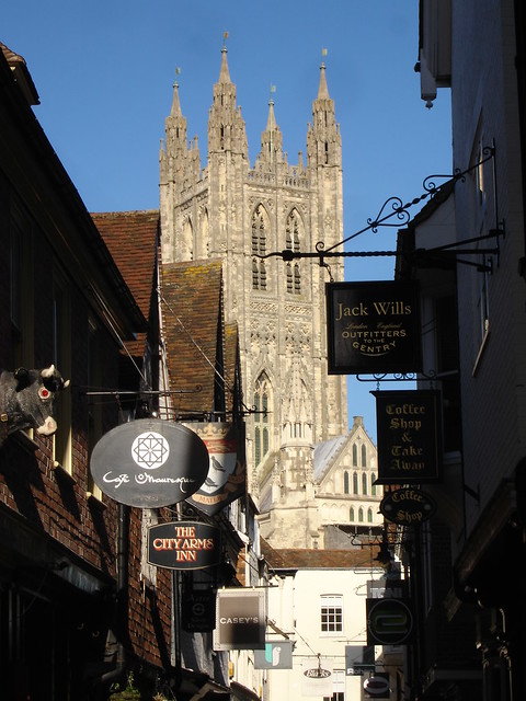 Canterbury Cathedral from Butchery Lane