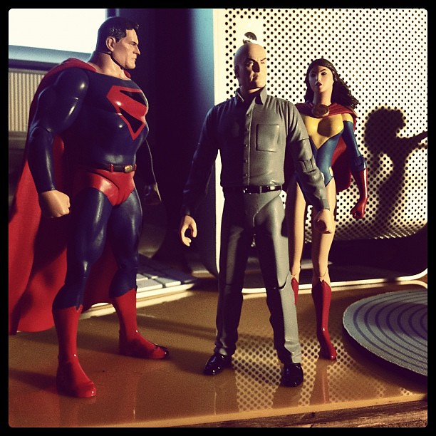 Superman, Lex Luthor and Lois Lane, All From Different Worlds