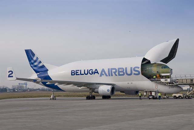 Airbus A300-600 Supertransporter Beluga 2 F-GSTB. Chargement MSN 5107 & MSN 5109.