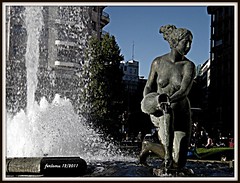Madrid -Plaza de España -estatua1