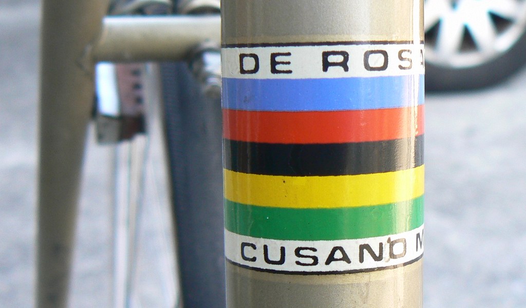 1968 De Rosa seat tube decal