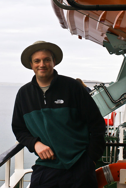 Ferry - 2006  Ferry Spotter on the Hebrides in Tarbert
