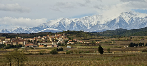 sky snow france rural vines perfect village view super fields peaks distance limoges francelandscapes