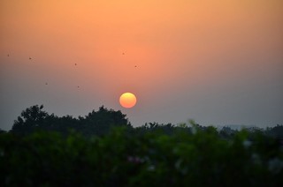 Sunset in India