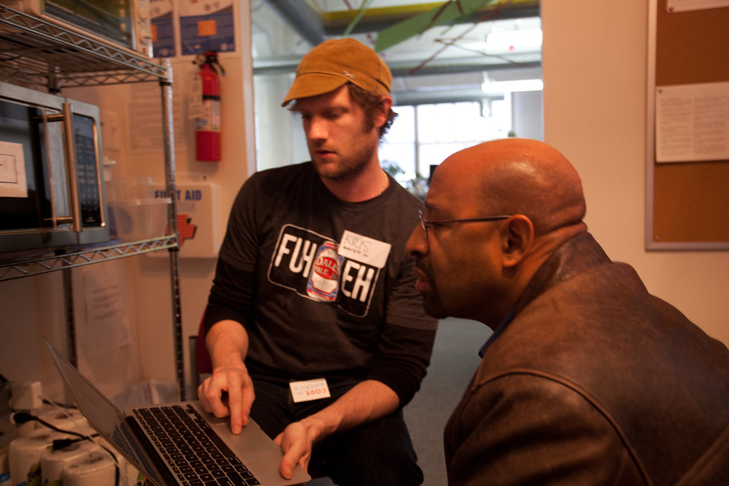 Mayor Nutter visiting all the teams | Alex Yule | Flickr