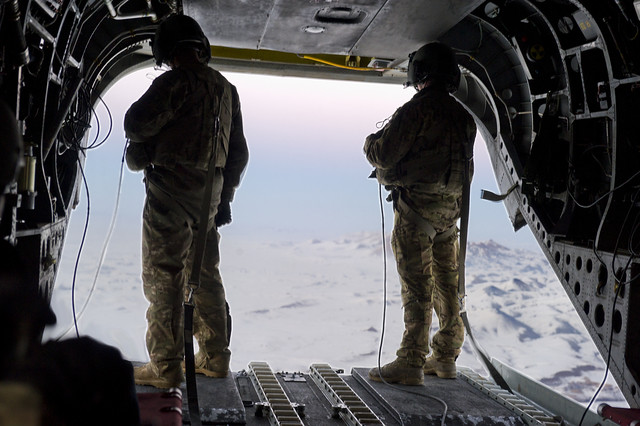 Chinook Air Crew members in Afghanistan