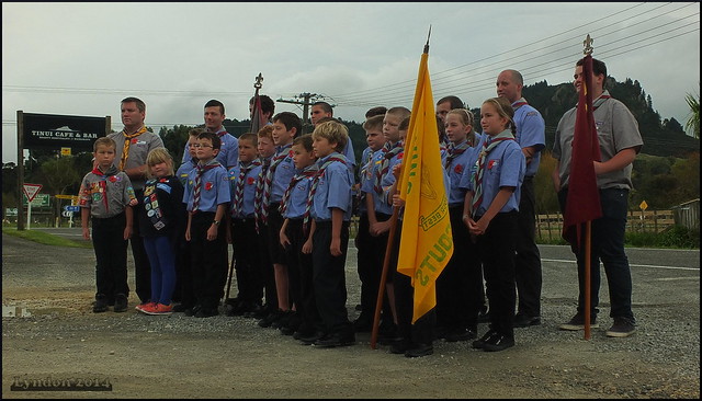 2014 ANZAC Day Memorial Service, Tinui, NZ.