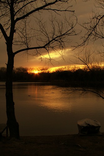 light sunset sun lake water