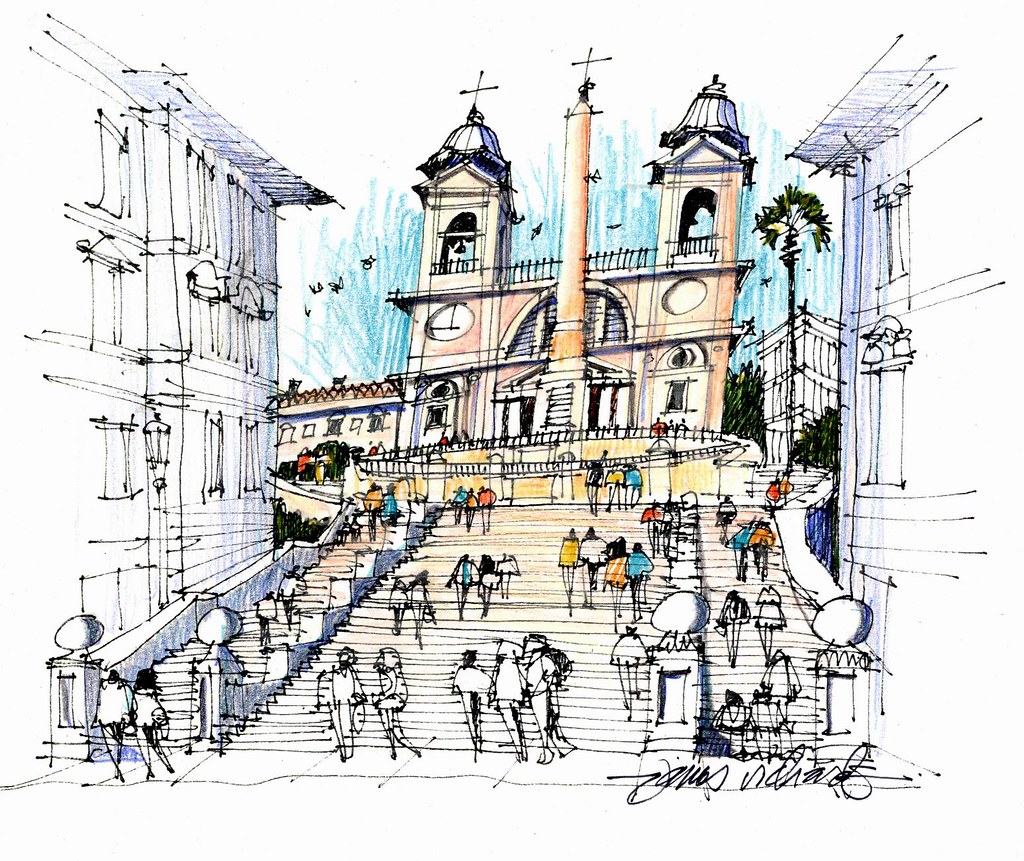 Spanish Steps Rome Vector Spanish Steps Rome | James Richards | Flickr