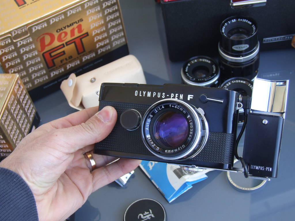 Olympus PEN FT black half-frame SLR camera + original PEN … | Flickr