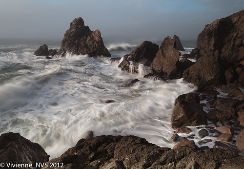 ocean sanfrancisco california sunset beach rocks waves pacificocean sutrobaths seastacks