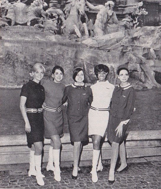 1967 - Greeks and American air hostesses in Rome