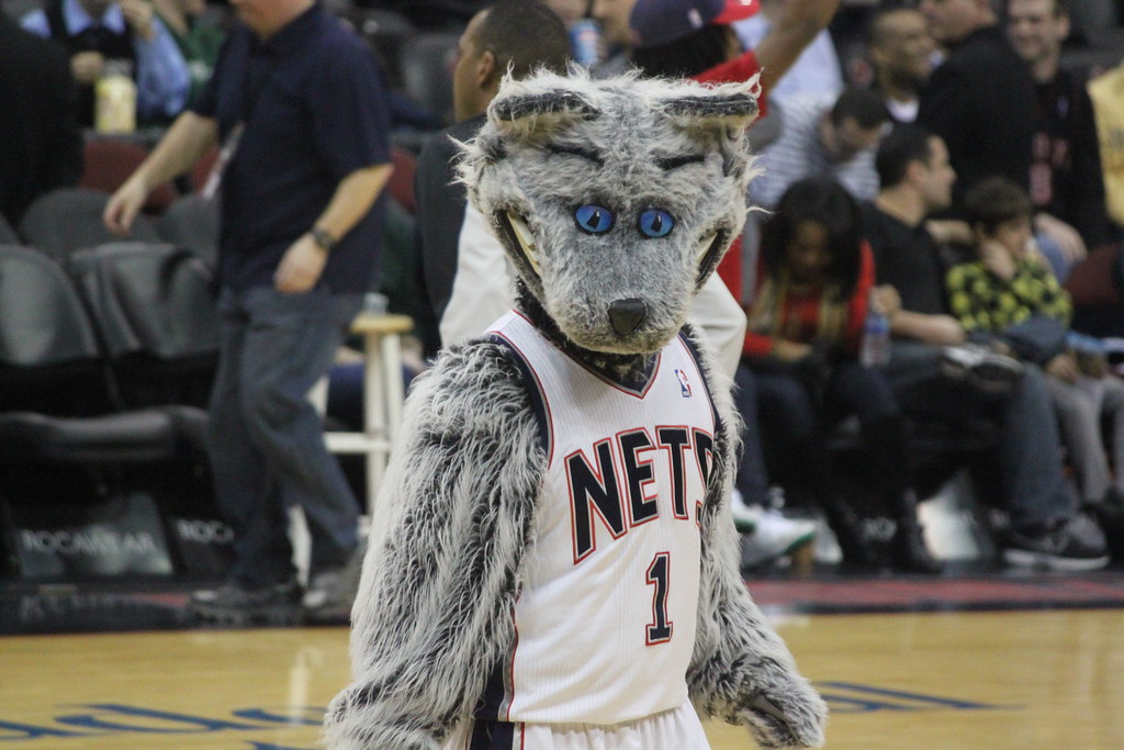 New Jersey Nets mascot after drinking 