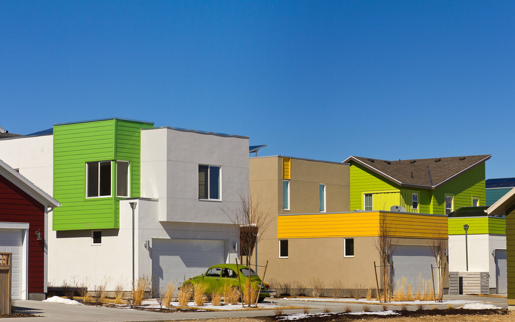 Colorful Modern Houses of the New Urbanism | Taken in Daybre… | Flickr