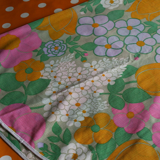 1960's Colourful Table Cloth