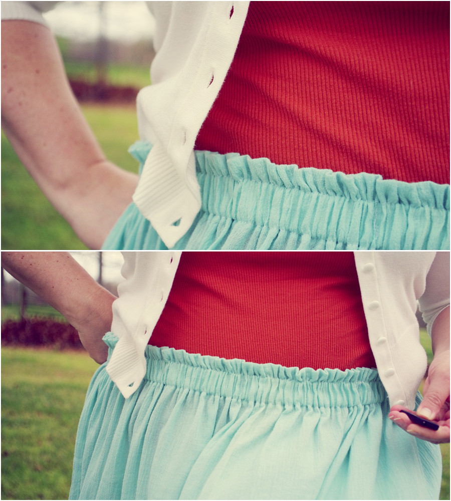 Maxi Skirt - mini Paperbag Waist | Cotton crinkle gauze maxi… | Flickr