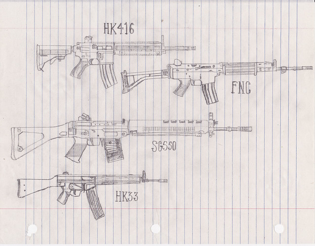 Assault Rifle Sketch