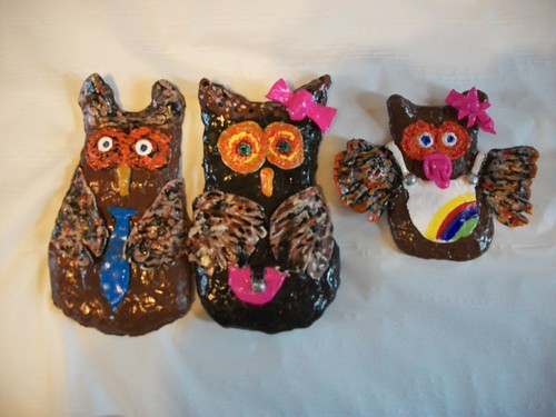 paper mache pulp owls | by Elizabeth Stacy