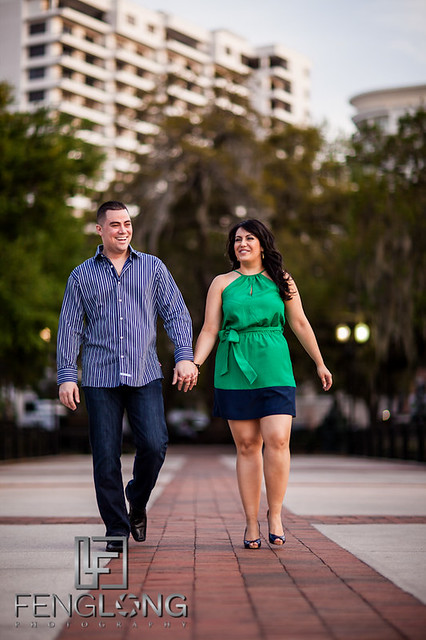 Karina & Ryan's Engagement Session | Lake Eola Park | Orlando Destination Wedding Photographer