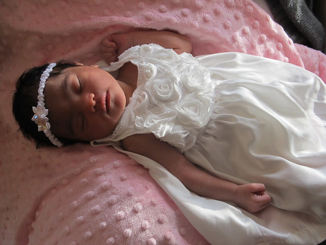 Baby Alana 2 days old. My Granddaughter.