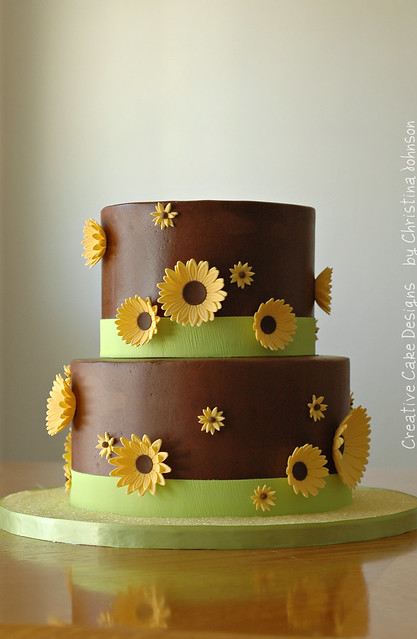 Chocolate Sunflower Cake