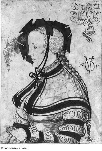 Urs Graf halflength of woman in profile 1517 | Vanderbruegghen | Flickr