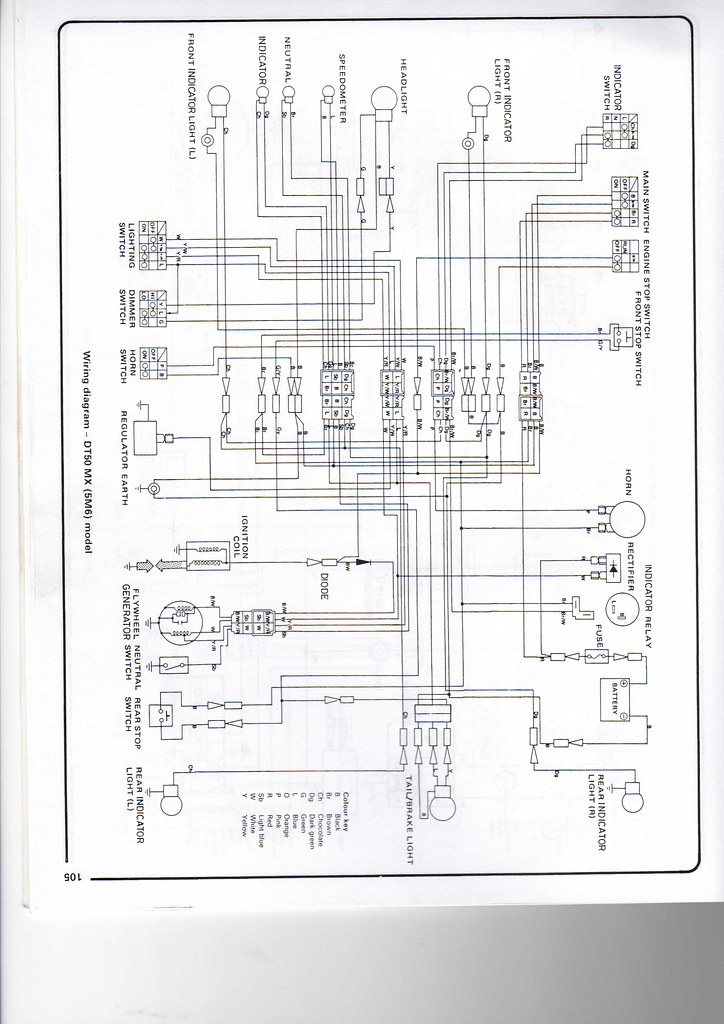 Yamaha DT50 wiring diagram | Chris Wheal | Flickr