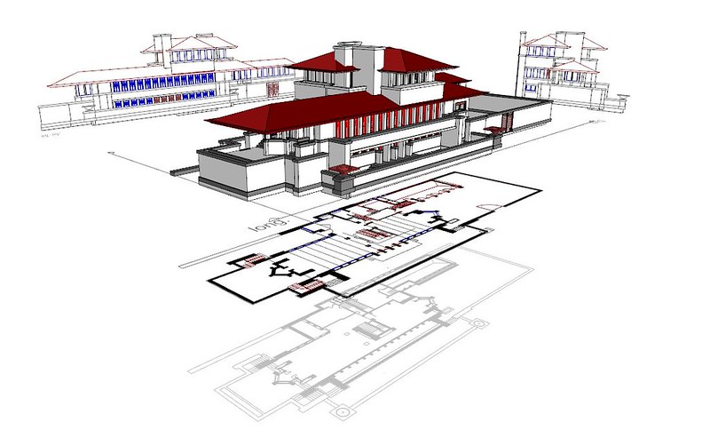 The Robie house in VisualARQ 1.5