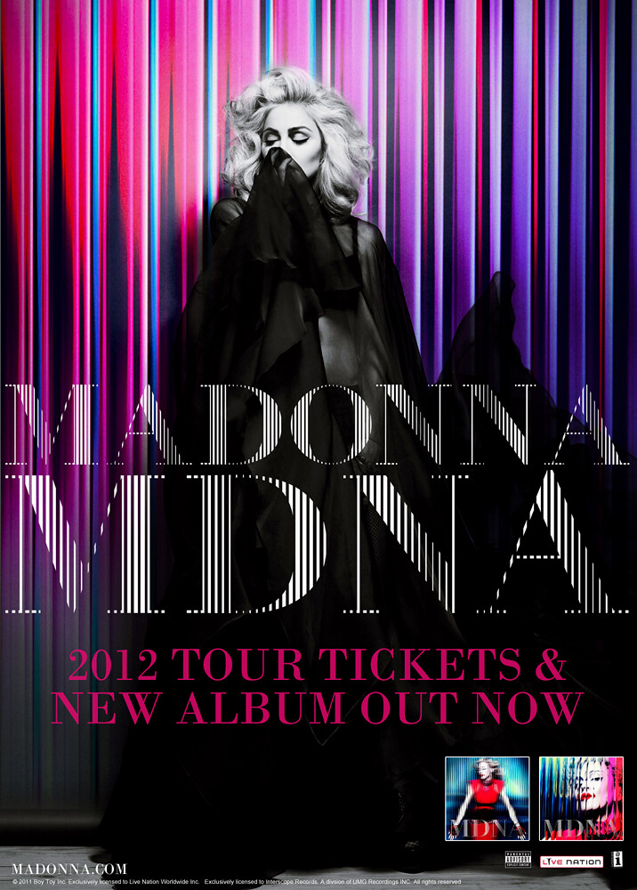 Madonna MDNA poster.