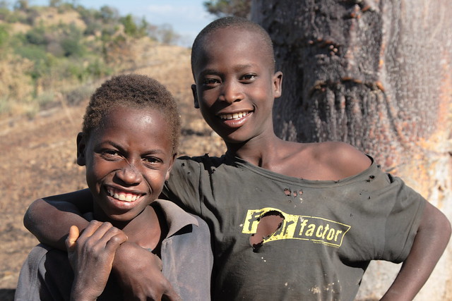 Friends - two Malawian boys