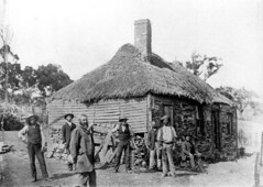 The first Bush Inn, Willunga, circa 1890.