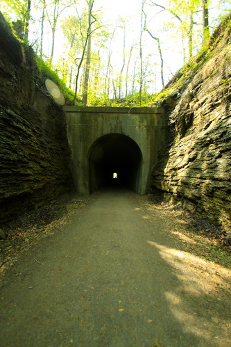 Tunnel by kevin33040, railroad flowers sunset canon eos illinois flora hill tunnel falls souther tamron 28135mm burden 50d