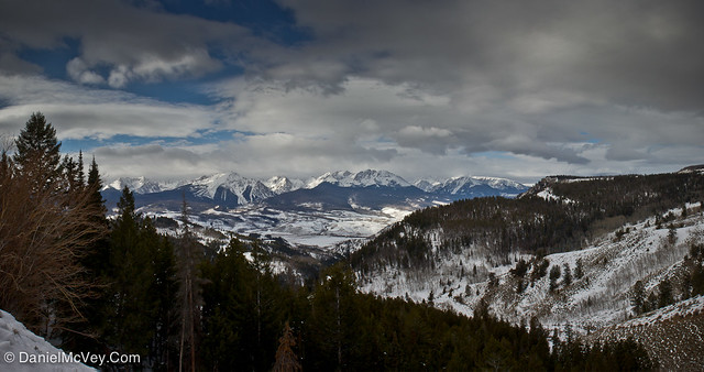 Gore Range Panoramic from Ute Pass: Summit County, Colorado.