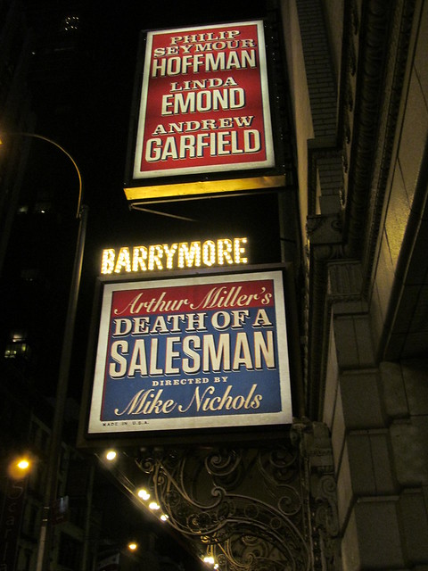 death of a salesman broadway marquee