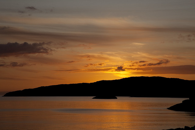 Sunset over Strathan Bay