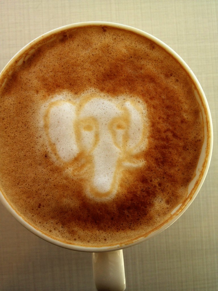Today's latte, PostgreSQL. | Yuko Honda | Flickr