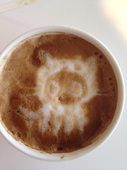 Today's latte, Snow Octocat.