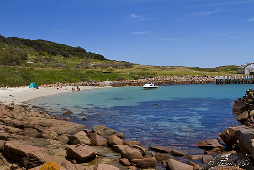 blue sea green nature water grass rock santabarbara island bay view australia granite vic gabo santabarbarabay gaboislandadventure merimbulaairservices