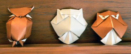 Three Origami Owls