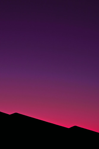 pink sunset silhouette purple shape